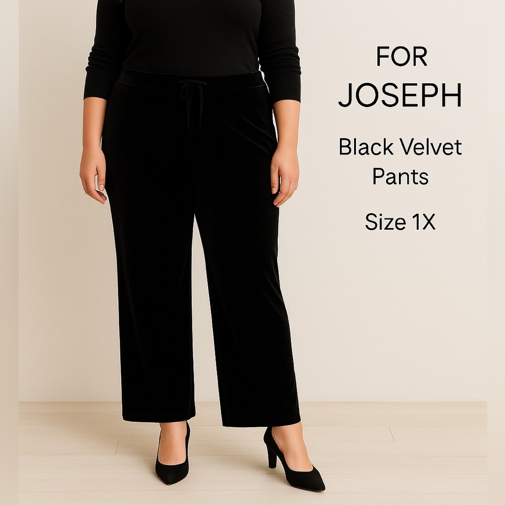 Joseph Elegant Black Wide Leg Pants